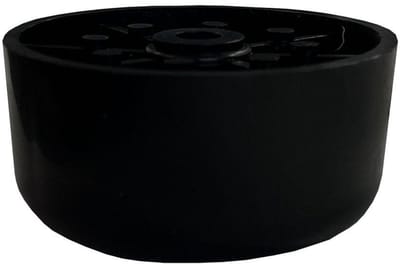 Meubelpoot zwart rond Ø 5 cm en hoogte 2,5 cm van kunststof - Set van 4 stuks