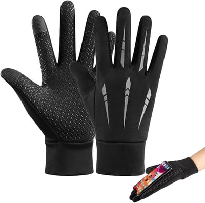 Handschoenen - Handschoenen winter - Waterdichte Winterhandschoenen - 2 Stuks Thermische Touchscreen - Lichtgewicht Winddichte Warmte - Perfect voor Voetbal - Fietsen - Wandelen - Hardlopen - Heren - Kerstcadeau - Kerst