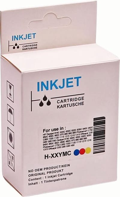 Huismerk inkt cartridge voor HP 22XL kleur voor HP DeskJet 3910 3915 3920 3940 3940V 3950 D1300 Series D1311 D1320 D1330 D1341 D1360 D1400 SeriesD1420 D1430 D1445 D1450 D1455 D1460 D1500 van ABC
