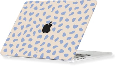 Lunso Geschikt voor MacBook Pro 14 inch (2021-2026) cover hoes - case - Azure Pebble