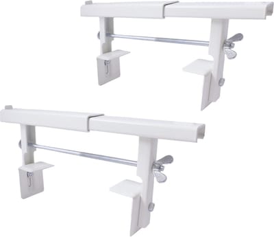 Universele Radiatorconsole voor Verwarming - Set van 2, Voorgemonteerd, Wit, Voor Platte en Ribbelradiatoren