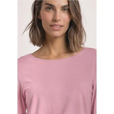 Shirt met 3/4-mouwen en een boothals