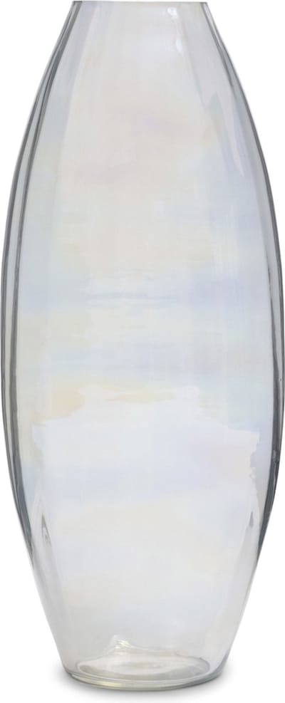 Riviera Maison Vaas glas gekleurd transparant - Amboise hoge ovale vaas binnen 38 cm