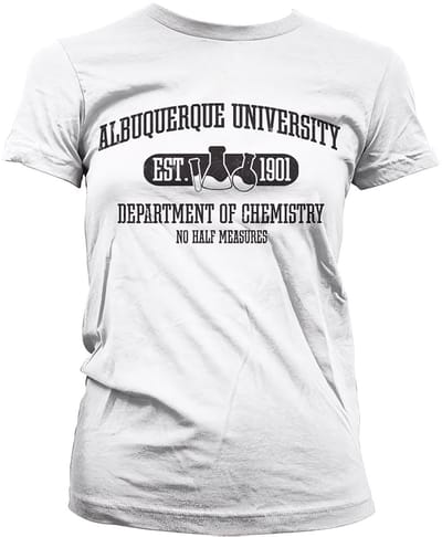 Breaking Bad Dames- Albuquerque Universit en Dept Of Chemistry Girly T-shirt SH-5-15682-H22-13