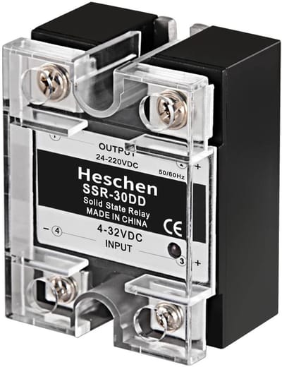 Solidchoice - Dailygoody - DC/DC Solid State Relais - 30A - Compact en betrouwbaar - 24-220VDC - Voor energiebeheer - Geschikt voor diverse toepassingen - Model...