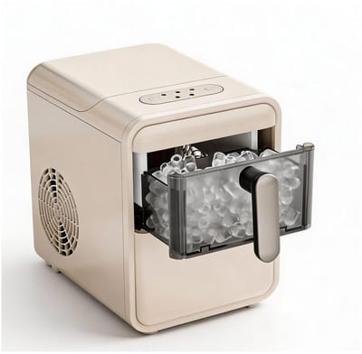 IJsmachine voor Thuis - Automatische Ijsmaker - Snel IJs Maken - Zelfreinigende Functie - 9 IJsblokjes Portie - Zwart