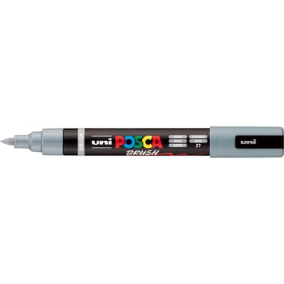 Uni Posca Brushmarker PC5BR Grijs - Brushpunt 1-4 mm
