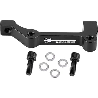 1 stuks Fiets Schijf Fiets Remmontage Remklauw Adapter PM A-F180 IS B-F203/R180 (B-F203/R180 Zwart)