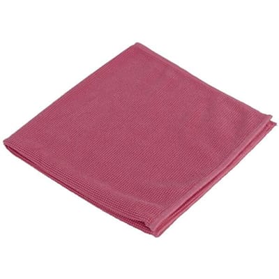 Microvezeldoek Cleaninq prof 40x40cm rood 10 stuks