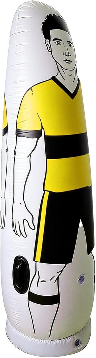 Voetbal Oefenpop - Trainingspop - Voetbalvaardigheden Verbeteren - Automatisch Rechtopstaand - 160 cm - Geel