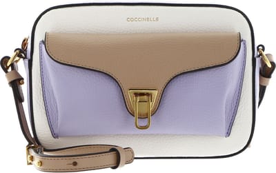 COCCINELLE Leren Schoudertas Beat Soft Tric Crossbody Bag Multi. Toasted Veelkleurig