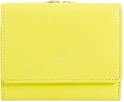 DuDu Corsica Portemonnee RFID-bescherming Leder 11 cm - Dames - Horizontaal - citrus yellow