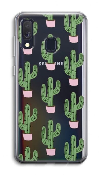 Case Company® - Hoesje geschikt voor Samsung Galaxy A40 hoesje - Cactus Lover - Soft Cover Telefoonhoesje - Bescherming aan alle Kanten en Schermrand