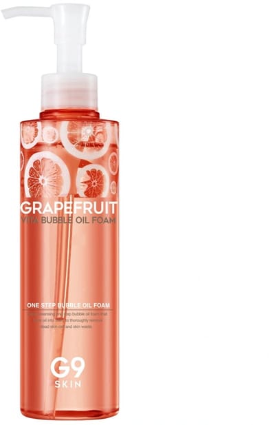 G9SKIN Grapefruit Vita Bubble Oil Foam / olie-schuim reiniger voor het gezicht 210 ml