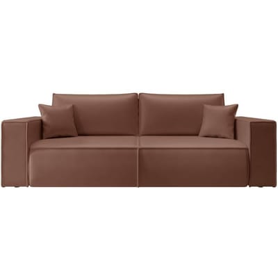 3-zitsslaapbank Calum lederlook met opbergruimte | NADUVI Collection