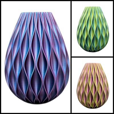 Layerzz - Droogbloemen vaas - Onyxa - 3D geprint - Duurzaam - kleurveranderend - Lichtgewicht - uniek