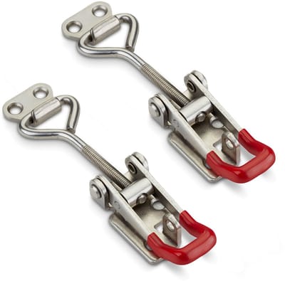 Set van 2 JUNKER spansluiting M6 (houdkracht 220kg, afsluitbaar) RVS SS304 verstelbaar spansluiting