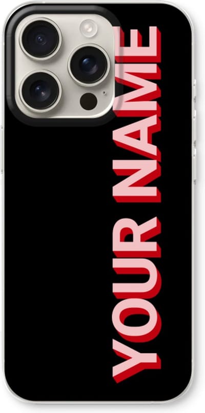Gepersonaliseerd - Case Company® - Hoesje geschikt voor iPhone 16 Pro hoesje - Namecase - Soft Cover Telefoonhoesje - Bescherming aan alle Kanten en Schermrand