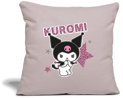 Kuromi Met Letters En Sterren In Leeuwstijl Sierkussenhoes, 45 x 45 cm