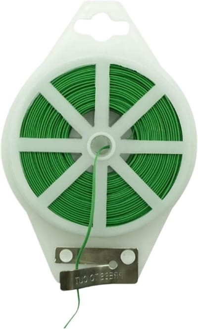 Tuindraad Haspel - Flexibele Kabel - Planten Ondersteunen - Ingebouwde Snijder - 100 meter - Groen