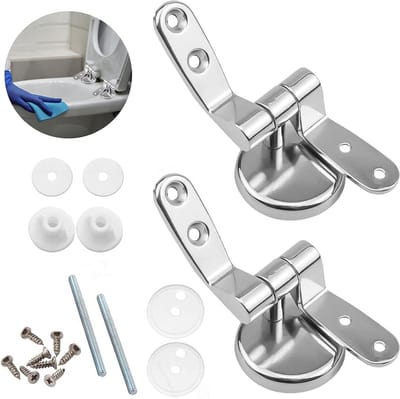 Toiletbril Scharnieren Fittingen - Bevestigingsset voor Houten, Hars en MDF Toiletbrillen