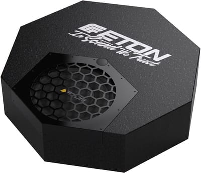 Eton RES10A - Autosubwoofer - Subwoofer voor in reservewiel - 10 inch Actieve subwoofer - Met ingebouwde versterker - 300 Watt RMS - Ondiepe kist - Gesloten behuizing