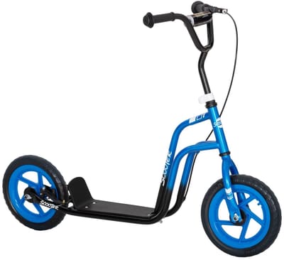 Kinderstep - Kinderstepjes met Grote Wielen en Handrem - Step - Stuurhoogte: 80-88 cm - Speelgoed Jongens/Meisjes 5-12 jaar - Tieners & Volwassenen - Draagkracht tot 50 kg - Blauw