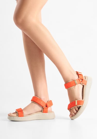Woden Line Woven Sandalen Oranje EU 40 Vrouw