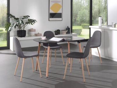 Tafel 'Evi' 120x80 Zwart mat