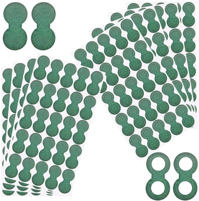 Lithium 18650 Batterijen Isolatie Ringen - 100 Stuks Holle Ringen + 100 Stuks Solide Ringen met Zelfklevend Papier voor Batterijbescherming en Isolatie