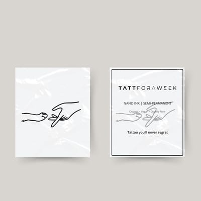Tijdelijke tattoo hond en mens | Neptattoo volwassenen | Tijdelijke tattoo voor volwassenen | Temporary tattoo | Plaktattoos voor volwassenen | Neptattoos | Probeer zorgeloos een tattoo | tattforaweek