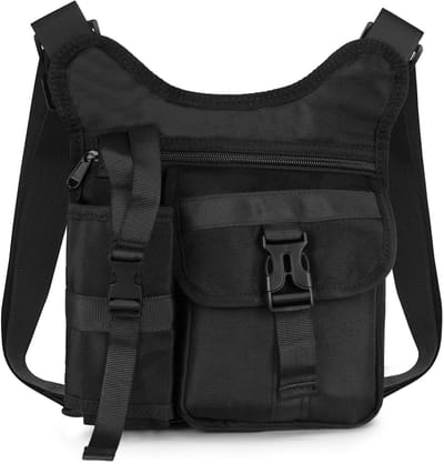 Dailygoods- Schoudertas Waterdicht - Crossbody Tas - Messenger Bag - Oxford - 27x23.5x4.5 cm - 1 vak voor waterfles