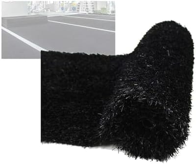 Kunstgras tapijt - Synthetisch gras - Tuin decoratie - Realistische poolhoogte - 80 x 250 cm - Zwart