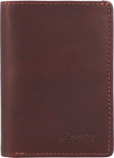 Esquire Oslo Portemonnee RFID Leer 8 cm - Jongens - Staand formaat - braun