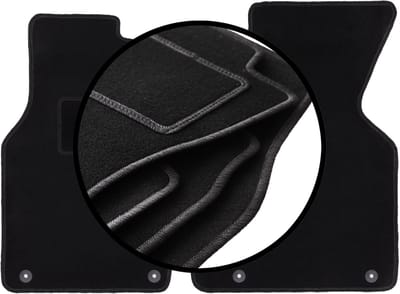 Complete set veloursmatten voor: Volkswagen Transporter T4 Multivan bestelwagen (1993-2001)