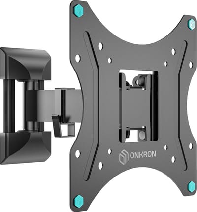TV Beugel Draaibaar en Kantelbaar voor 17-43 inch Schermen, Universele Wandmontage tot 35 kg, Max VESA 200x200