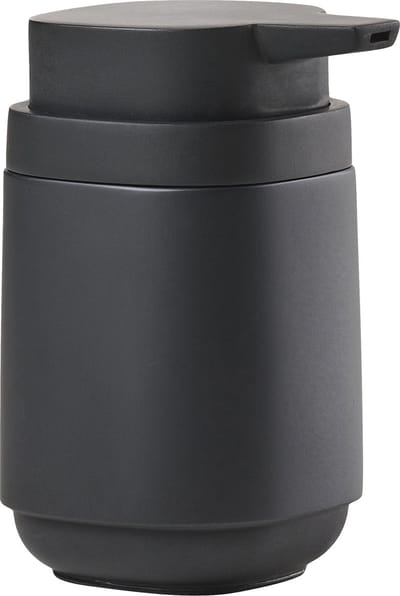 Zone Denmark Time Zeepdispenser - Zeeppompje Vrijstaand - Zeeppomp voor Badkamer, Keuken & Toilet - Toilet & Badkamer Accessoires - 220 ml - 13 x 8 cm - Zwart