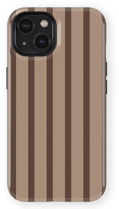 DripCase Gestreept Hoesje geschikt voor iPhone 14 | Backcover met Mag | Stripes Motief | Trendy Case geschikt voor iPhone 14 met Strepen Truffle Touch