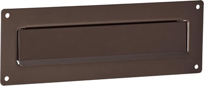 Brievenbus inworpklep - Postinworp paneel - Post ontvangen - Universeel bruikbaar - 35 x 254 mm - Bruin