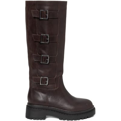 Steve Madden Solo Boots Dark Brown Maat: 36 | Laarzen Outlet | Dames | Bruin