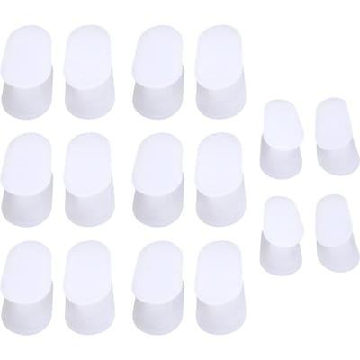 8pairs box Silicone Toe Separator Pain Relief Hallux Valgus Corrector Overlapping Toes Separator white