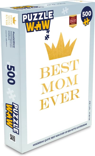 Puzzel Quotes - Best mom ever - Spreuken - Mama - Legpuzzel - Puzzel 500 stukjes