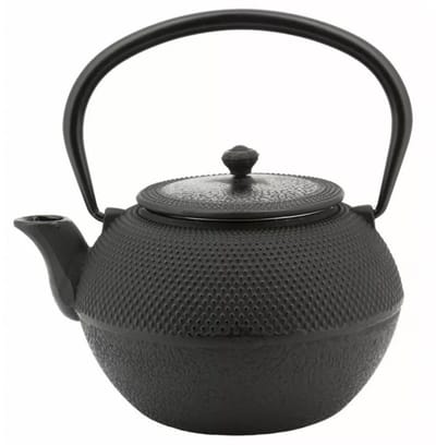 Kinghoff KH-3332 Serie - Gietijzeren Theepot - Met Filter - 1,2L - Zwart