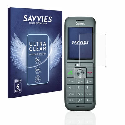 Savvies - Screenprotector voor Gigaset CL660HX - Folie Beschermfolie transparant 6 Stuks