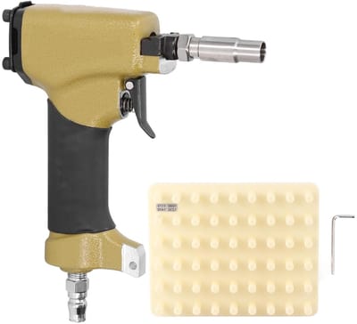 Decoratieve Pneumatische Spijkermachine voor Meubelbekleding, Lijmspijkers en Afwerking met Inbussleutel, Ideaal voor Interieurprojecten en Handwerken