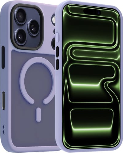 Hoesje Geschikt voor iPhone 17 Pro / 18 Pro - Magsafe Compatible - Sterk & Shockproof - Back Cover - Shock Proof Case - Telefoon Hoes Shockproof - Lila