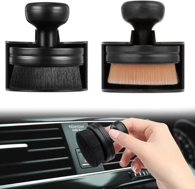 Auto reinigingsborstels set van 2 - zachte borstels voor auto-details - krasvrije verzorging