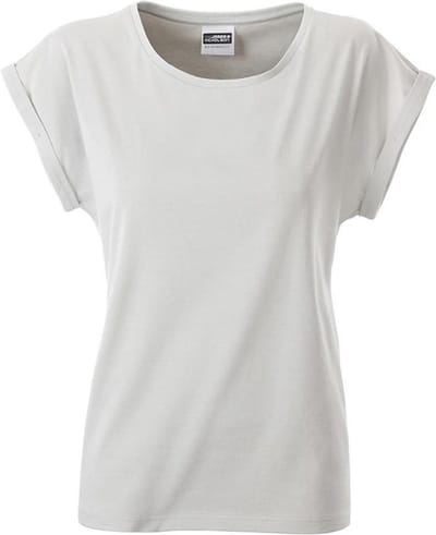 James and Nicholson Vrouwen/dames Casual T-shirt (Zacht Grijs)