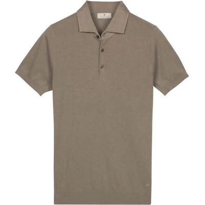 Thomas Maine Polo Pullover Half Milano Knit Groen / male