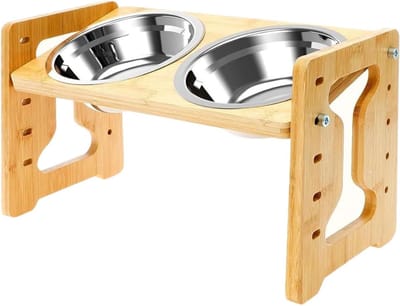 Verhoogde hondenbak - Voederstation - Comfortabel eten - In hoogte verstelbaar - 368 x 192 cm - Meerkleurig